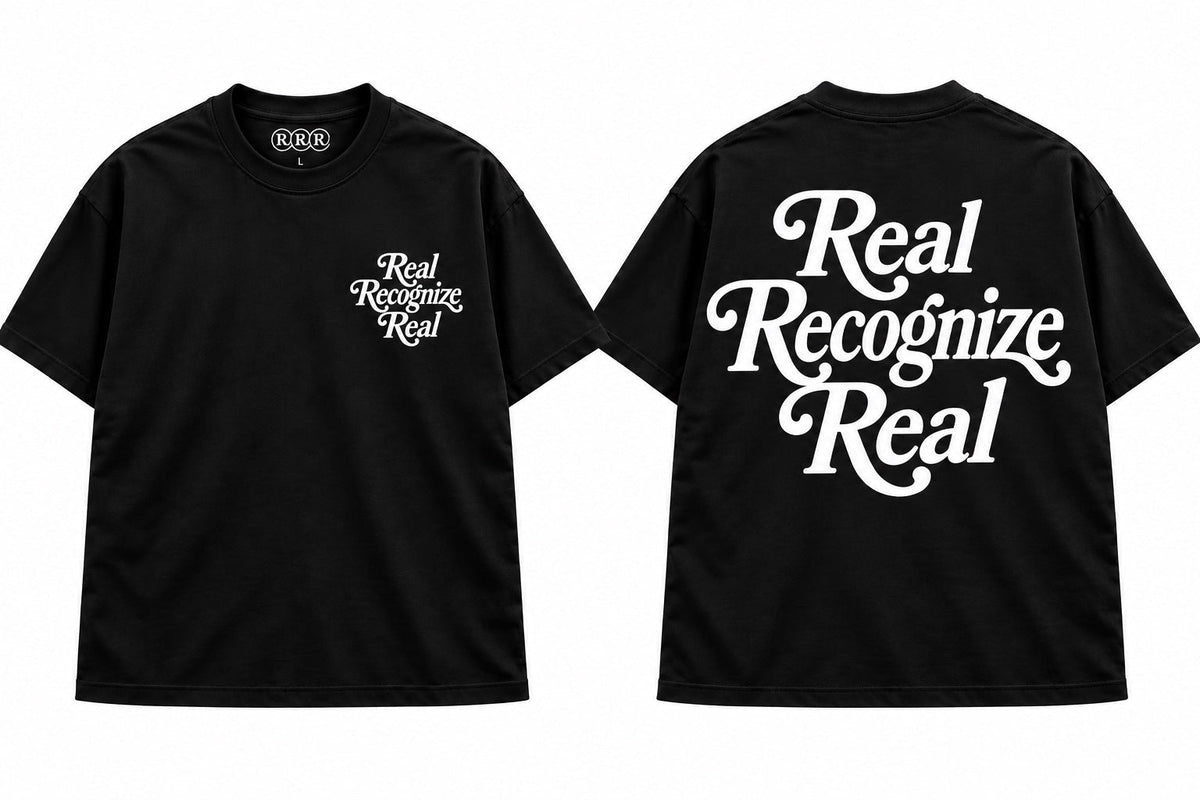 Real Recognize Real Essential T-Shirt - Black