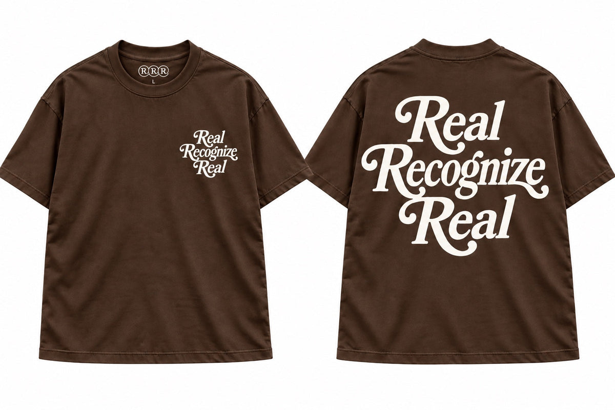 Real Recognize Real Essential T-Shirt - Brown