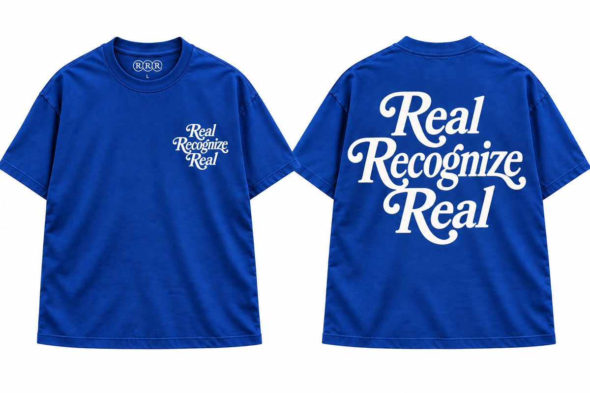Real Recognize Real Essential T-Shirt - Royal Blue