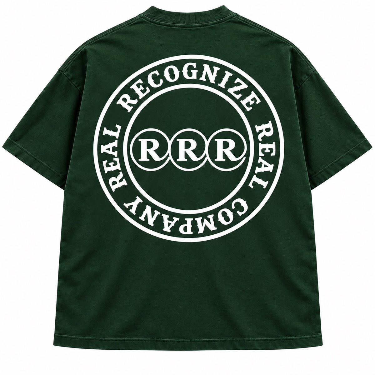 Real Recognize Real Signature T-Shirt - Forest Green Back